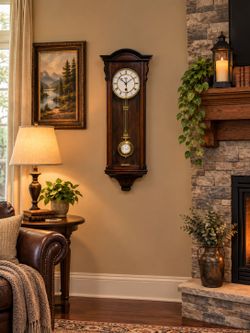 Antique Mechanical Wall Clock - Time Only Running