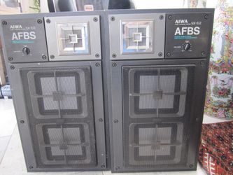 AIWA AFBS SX-E12 SPEAKERS HONEYCOMB FLAT DIAPHRAGM