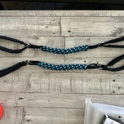 Set Jeep Grab handles blue and black Paracord  NEW