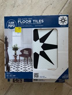 Peel & Stick Vinyl Floor Tiles 3 Packs of 10