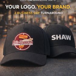 Hats With Company Business Logo Print Full Color