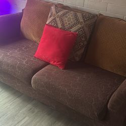 Brown Vintage Sofa/Love Seat 