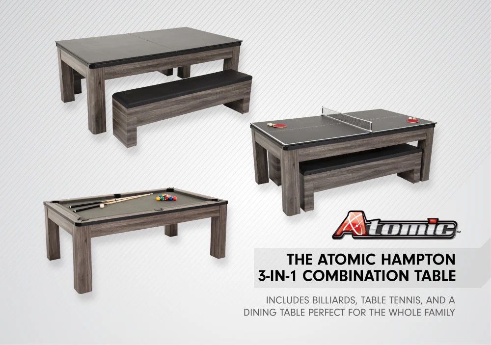 3 In 1 Gaming Table (Pool Table / Ping Pong / Dining Table)