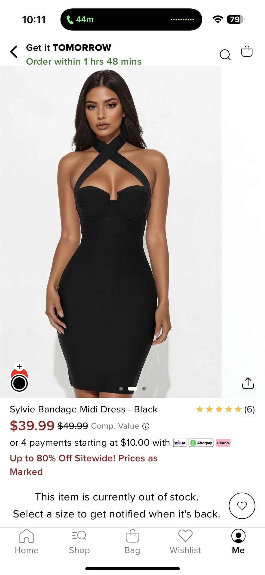 Fashion Nova Bandage black Dress