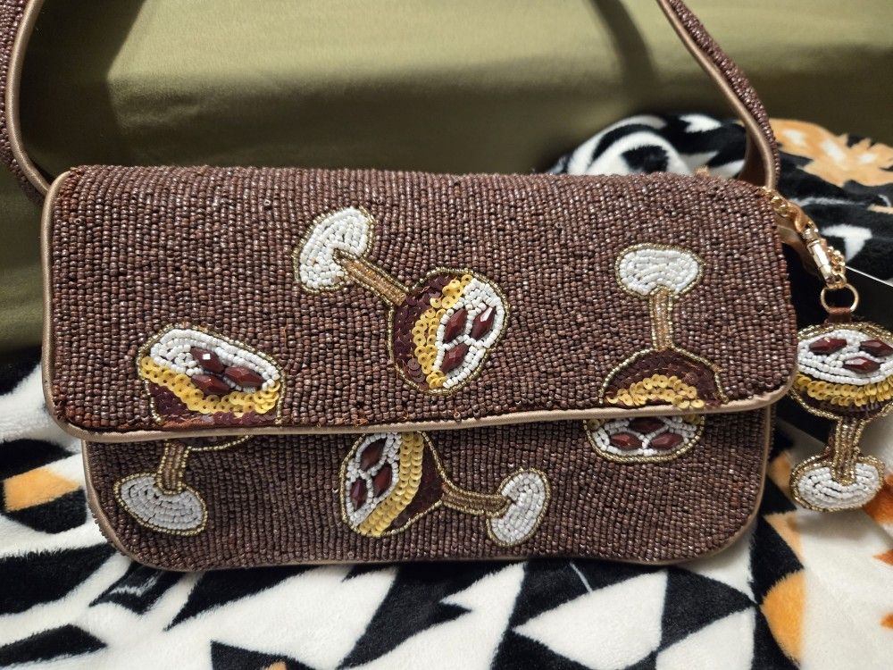 Espresso Martini Beaded Purse