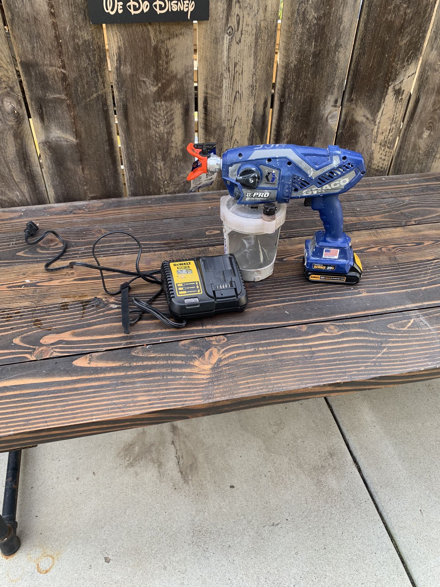 Graco TC Pro Dewalt 20v Battery Operated Paint Gun Sprayer for Sale in