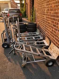 7 Mixed Hand Trucks & Dollies – Aluminum Convertible + Cosco – Lot or Individual