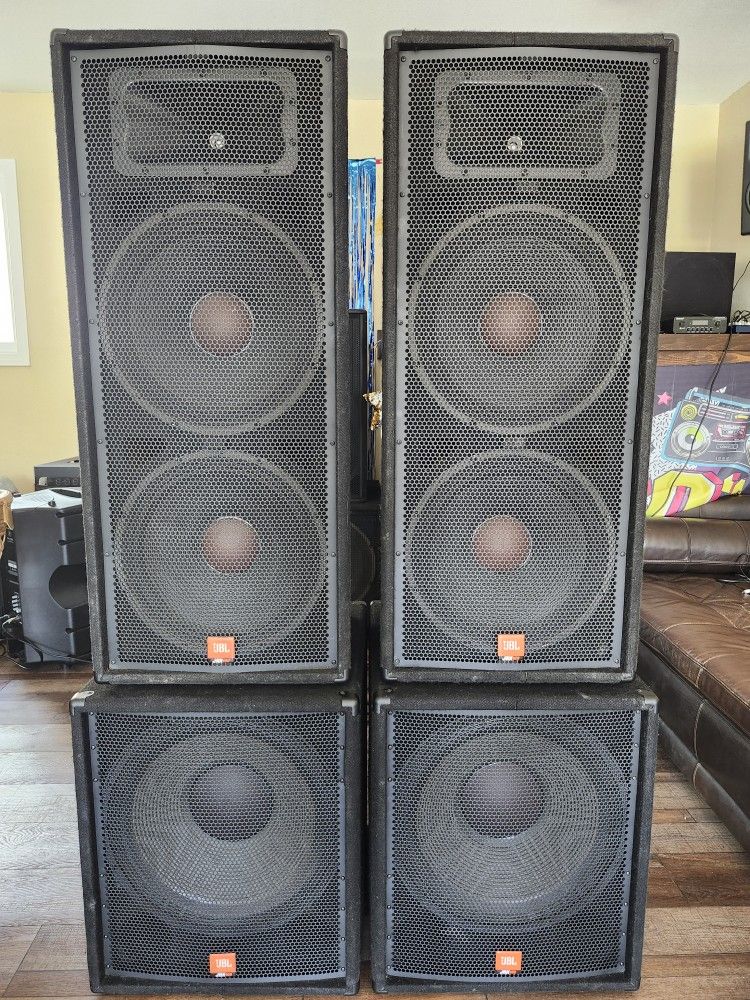 JBL JRX118S 18" Subs and JRX125 Tower JRX100
