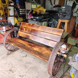Antique Wheels Bench 