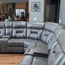 New Power Recliner Sectional Couch / Free Delivery /only $0-$50 Down 