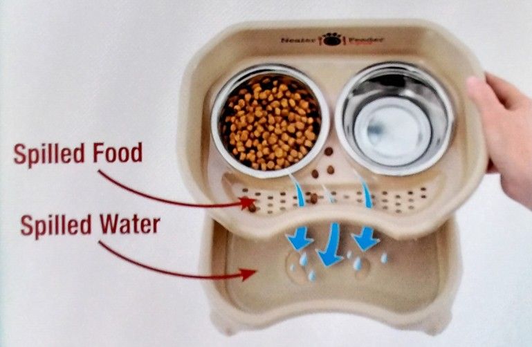 Pet Neater Feeder For Small Pets - $20- New
- Almond color (4 Piece Set)