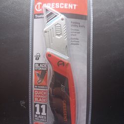 Crescent Foling Utility Knife. With 11 Blades