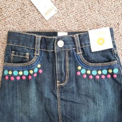 Girls Size 4 Denim Skirt NEW