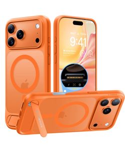 TORRAS Strong Magnetic & Seamless Stand for iPhone 17 Pro Max Case, Fit for MagSafe, Military Grade Drop Protection, Adjustable Kickstand for iPhone 1