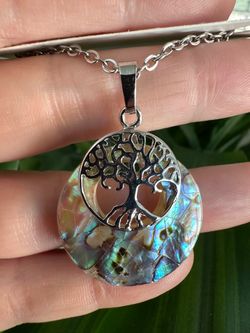 New, beautiful Abalone Shell necklace.