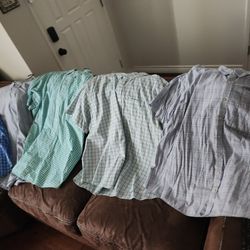 13 Mens 4xl 5xl Button Up Shirts. Polo.nautica.van Huesen