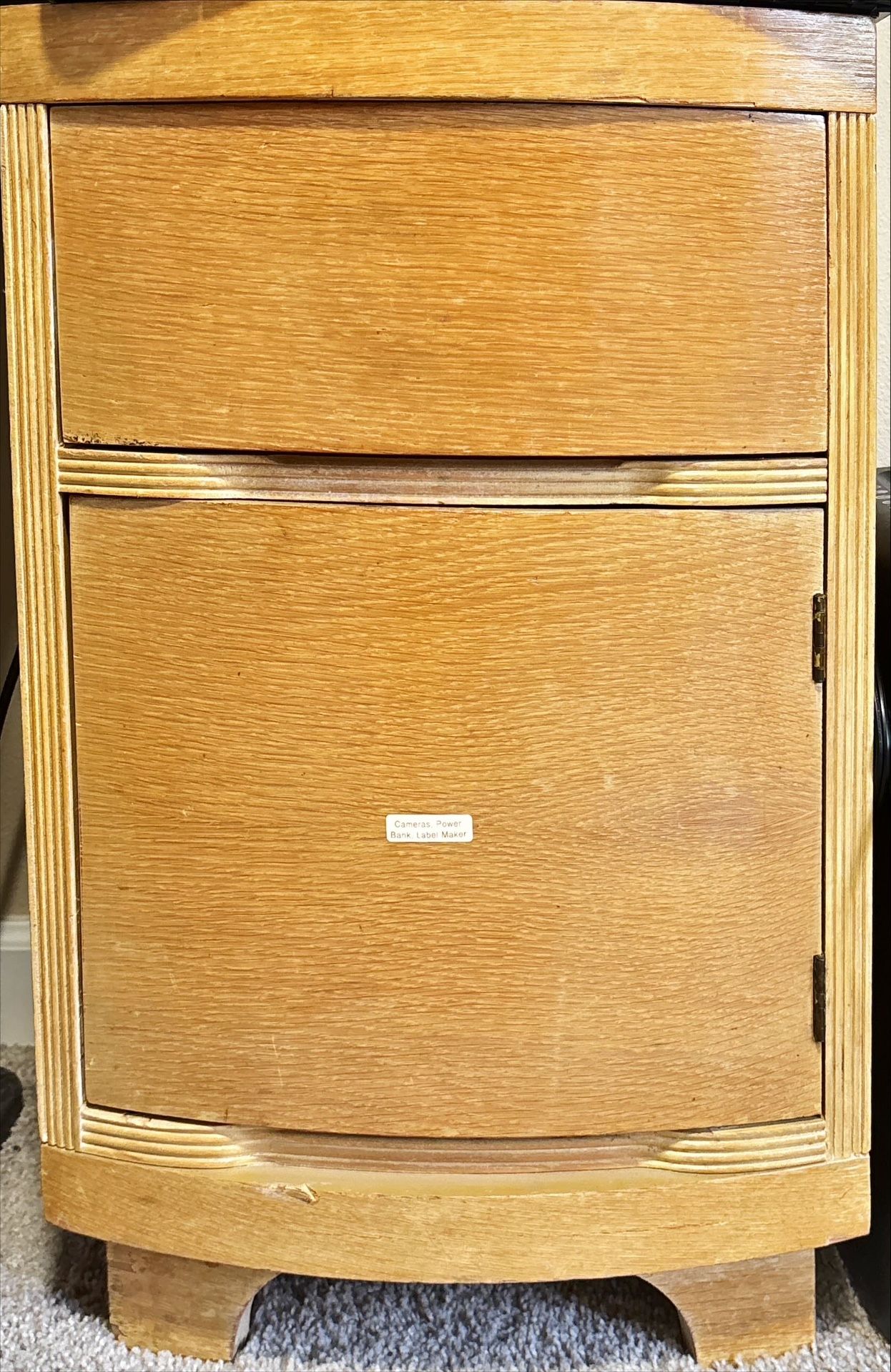 Wooden Storage Rack With Two Compartments