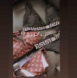 Louis Vuitton & Versace Bikinis