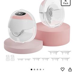 Hands-Free Wearable Electric Breast Pump, 3 Modes &15 Levels,320mmHg Strong Suction,Double-Sealed Leak-Proof Flange for Baby-Like Comfort,18/20/22/24m