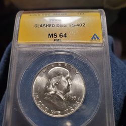 C0SX550 RARE ERROR FULL BELL LINE HALF DOLLAR 