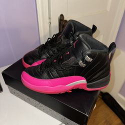 Jordan 12 Black Deadly Pink 