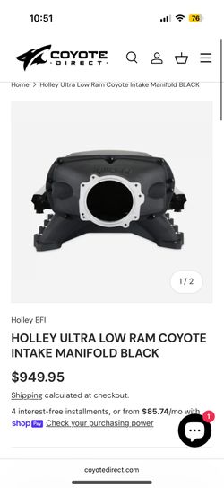 Coyote Intake Manifold