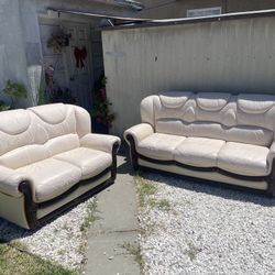 Leather Sofa Set
