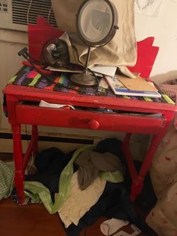 Red desk