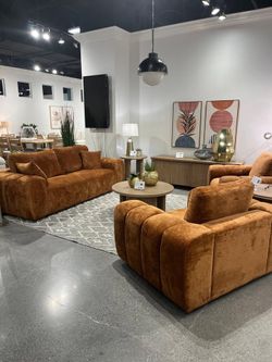 Elegant Sofa set features Oversized arms and deep cushions create an inviting silhouette