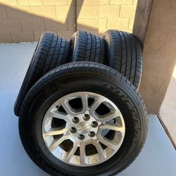 Chevy / Gmc Silverado Tahoe Suburban 18" Rims / Wheels And Bridgestone Tires 