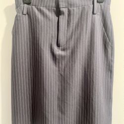 Banana Republic Pinstripe Pencil  Skirt