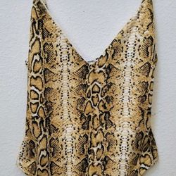 Fashion Nova-Women's snakeskin print bodysuit, Size M. Brand New with tags!