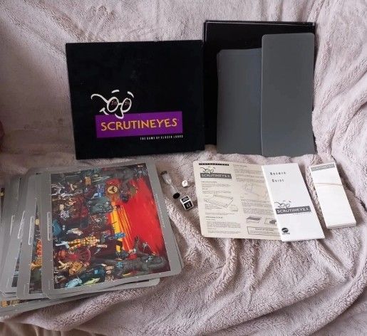 SCRUTINEYES Mattel 1992 The Game of Closer Looks Hursch CO. Complete Vintage