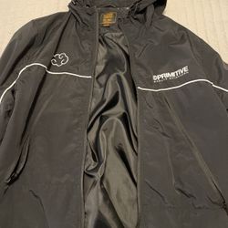 Primitive x Naruto Shippuden II Itachi Black Windbreaker Anime Jacket 