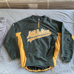 Oakland A’s Vintage Pullover Windbreaker L