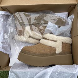 Coach Platform Suede Boots