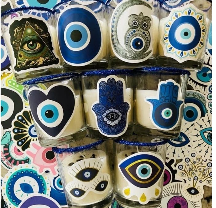 Evil Eye, Candles, Protection, Love Career Money