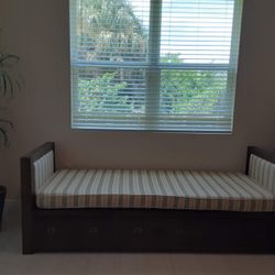 Daybed/settee Solid Wood Walnut