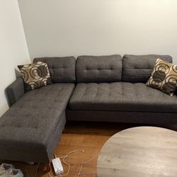 Gray Sectional Couch $150 Obo