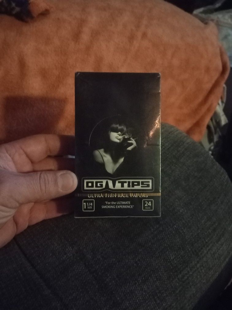 OG Tips 1 1-4 Size Rolling Papers 24/Box