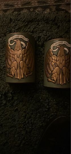 E Pluribus Unum Eagle Embossed Mugs Set of 2