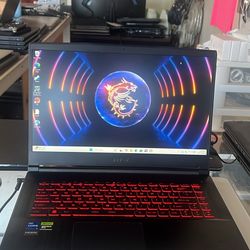 MSI Gaming Laptop RTX 4050 16GB RAM 12th Gen Core i7