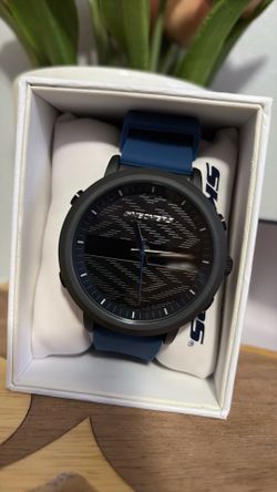 Skechers men’s lawndale  black & navy SR5072 watch waterproof
