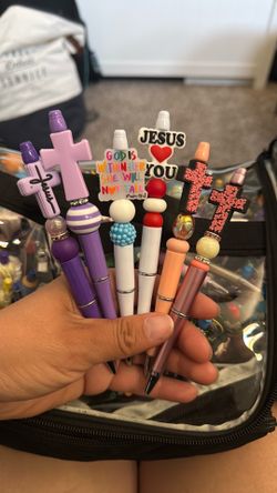 Beaded pens
