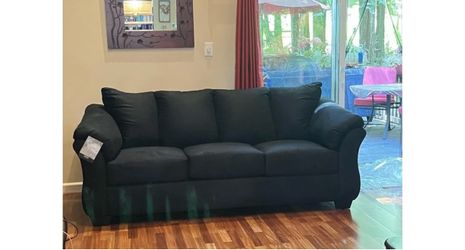 Darcy black sofa and loveseat 🌸 $39 down payment