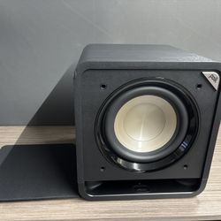 Polk Signature Elite HTS 10 Subwoofer with Power Port Technology - Black Oak