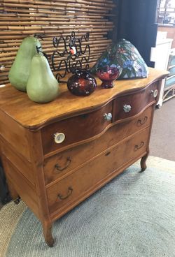 Antique 20's RARE Bird's Eye Maple Dresser