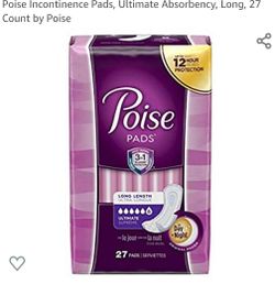 Poise incontinence pads only 4 packs available