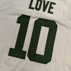 White Jordan Love Green Bay Packers Stitched Jersey