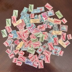 150+ Vintage Air Mail Stamp Lot